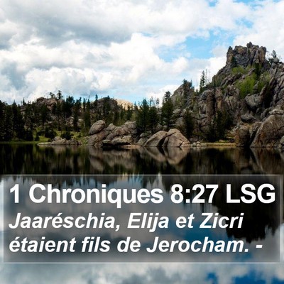 1 Chroniques 8:27 LSG Bible Verse Image