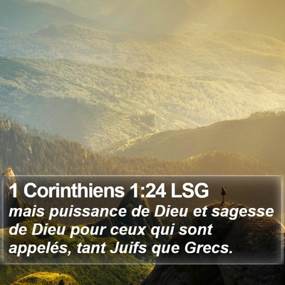 1 Corinthiens 1:24 LSG Bible Verse Image