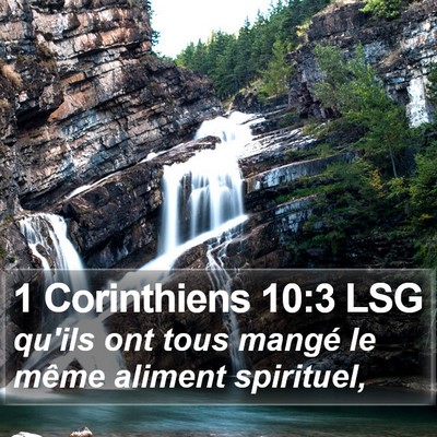 1 Corinthiens 10:3 LSG Bible Verse Image