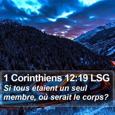 1 Corinthiens 12:19 LSG Bible Verse Image