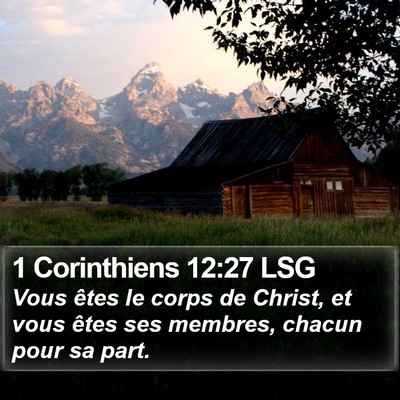 1 Corinthiens 12:27 LSG Bible Verse Image
