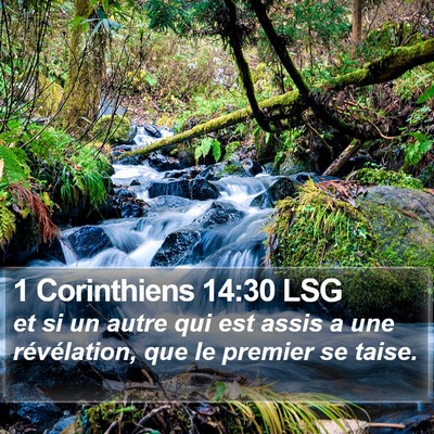 1 Corinthiens 14:30 LSG Bible Verse Image
