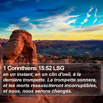 1 Corinthiens 15:52 LSG Bible Verse Image