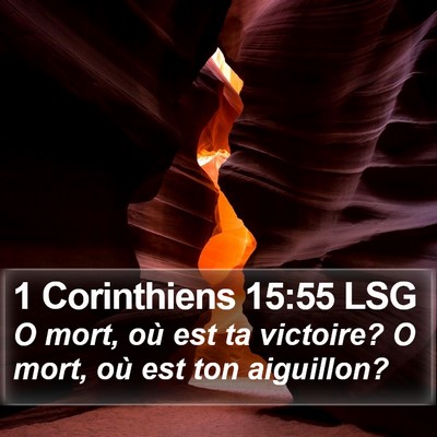 1 Corinthiens 15:55 LSG Bible Verse Image