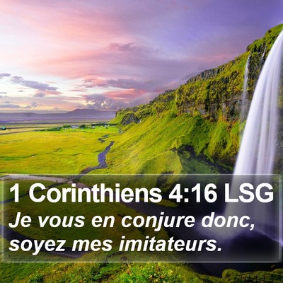 1 Corinthiens 4:16 LSG Bible Verse Image