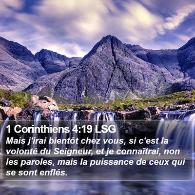 1 Corinthiens 4:19 LSG Bible Verse Image