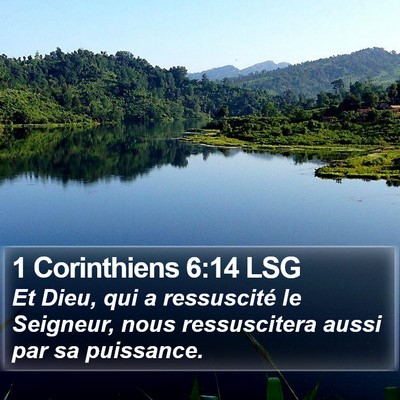 1 Corinthiens 6:14 LSG Bible Verse Image