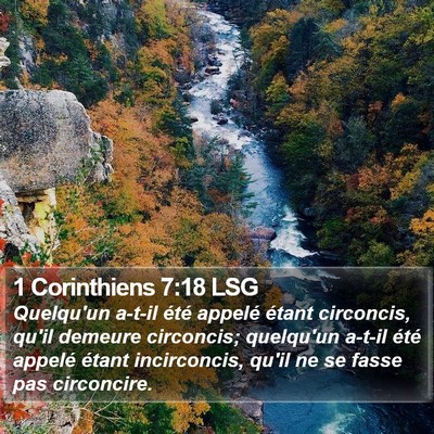 1 Corinthiens 7:18 LSG Bible Verse Image