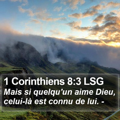 1 Corinthiens 8:3 LSG Bible Verse Image