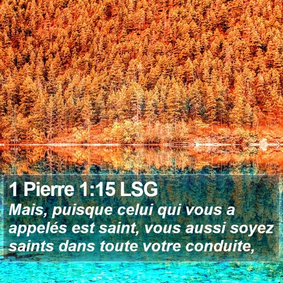 1 Pierre 1:15 LSG Bible Verse Image