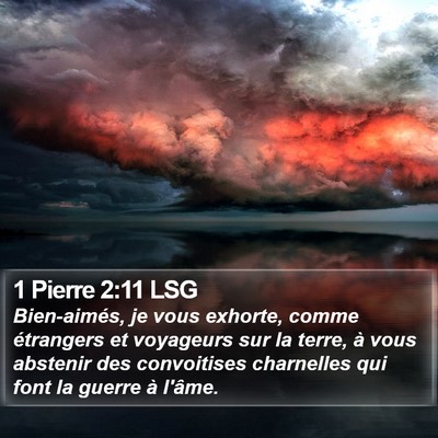 1 Pierre 2:11 LSG Bible Verse Image