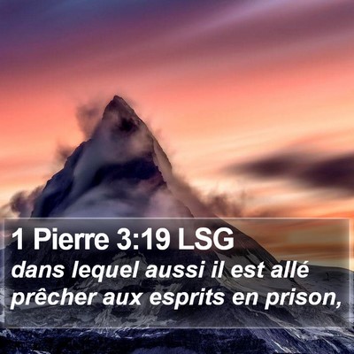 1 Pierre 3:19 LSG Bible Verse Image