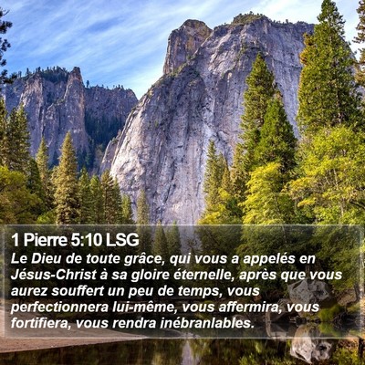1 Pierre 5:10 LSG Bible Verse Image