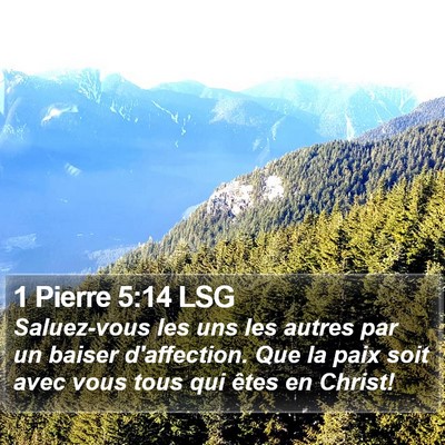 1 Pierre 5:14 LSG Bible Verse Image