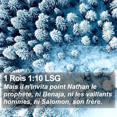 1 Rois 1:10 LSG Bible Verse Image