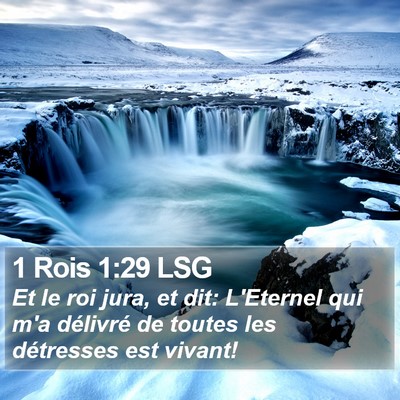 1 Rois 1:29 LSG Bible Verse Image