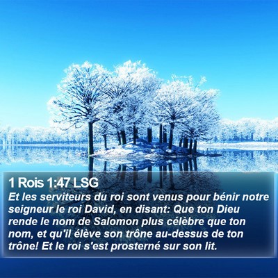 1 Rois 1:47 LSG Bible Verse Image