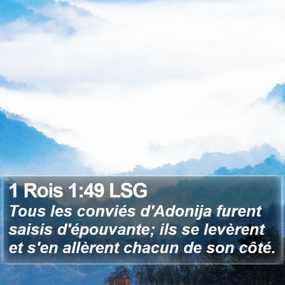 1 Rois 1:49 LSG Bible Verse Image