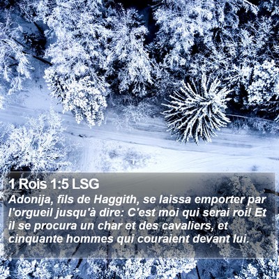 1 Rois 1:5 LSG Bible Verse Image