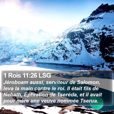 1 Rois 11:26 LSG Bible Verse Image