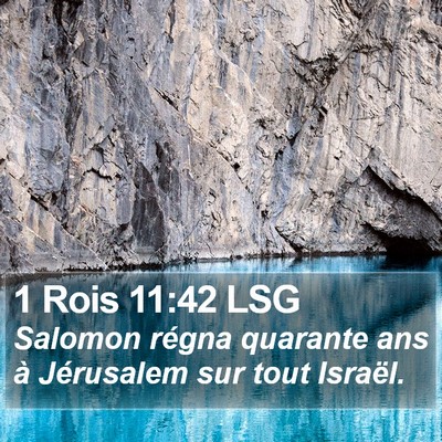 1 Rois 11:42 LSG Bible Verse Image