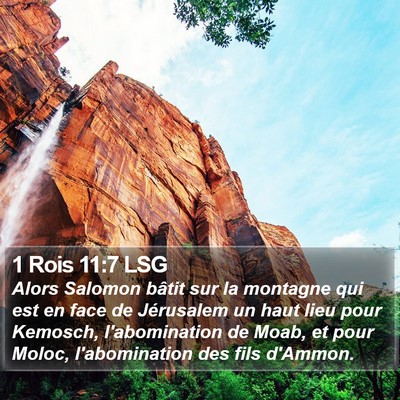 1 Rois 11:7 LSG Bible Verse Image