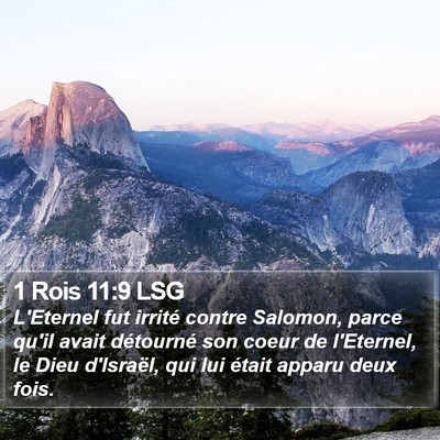 1 Rois 11:9 LSG Bible Verse Image