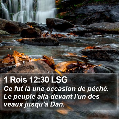 1 Rois 12:30 LSG Bible Verse Image