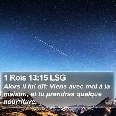 1 Rois 13:15 LSG Bible Verse Image