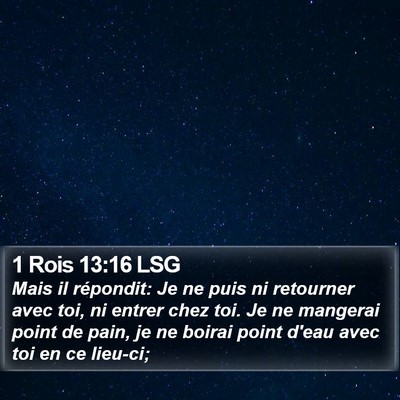 1 Rois 13:16 LSG Bible Verse Image