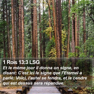1 Rois 13:3 LSG Bible Verse Image