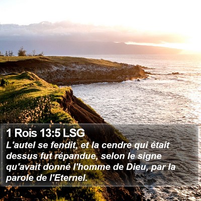 1 Rois 13:5 LSG Bible Verse Image