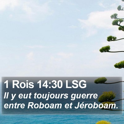 1 Rois 14:30 LSG Bible Verse Image