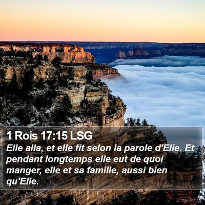 1 Rois 17:15 LSG Bible Verse Image