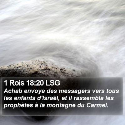 1 Rois 18:20 LSG Bible Verse Image
