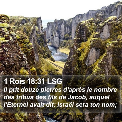 1 Rois 18:31 LSG Bible Verse Image