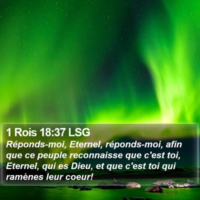 1 Rois 18:37 LSG Bible Verse Image