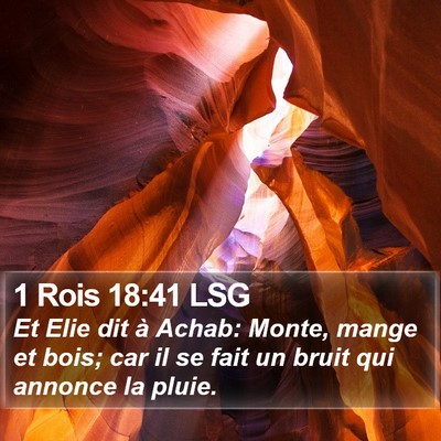 1 Rois 18:41 LSG Bible Verse Image