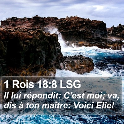 1 Rois 18:8 LSG Bible Verse Image
