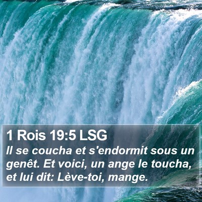 1 Rois 19:5 LSG Bible Verse Image