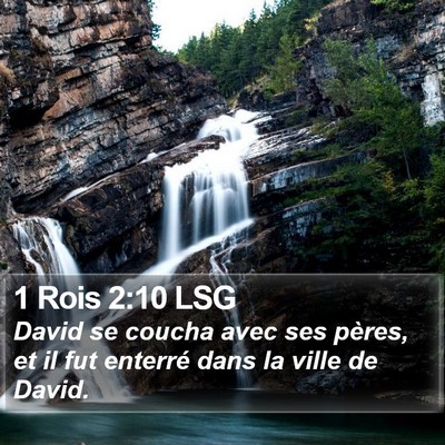 1 Rois 2:10 LSG Bible Verse Image