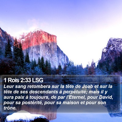 1 Rois 2:33 LSG Bible Verse Image