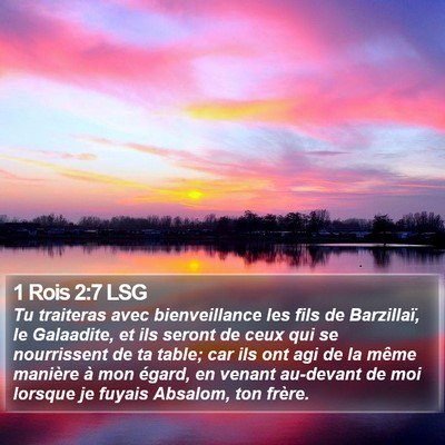 1 Rois 2:7 LSG Bible Verse Image