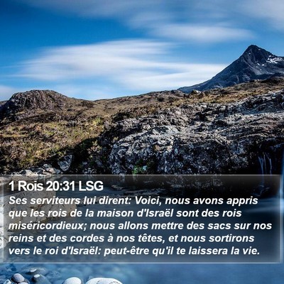 1 Rois 20:31 LSG Bible Verse Image