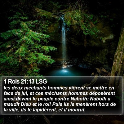 1 Rois 21:13 LSG Bible Verse Image