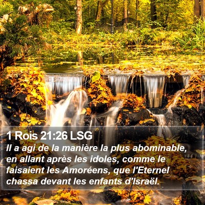 1 Rois 21:26 LSG Bible Verse Image