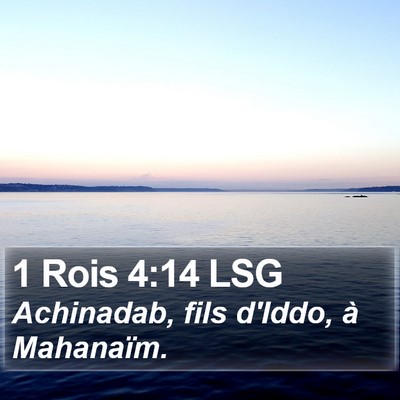 1 Rois 4:14 LSG Bible Verse Image