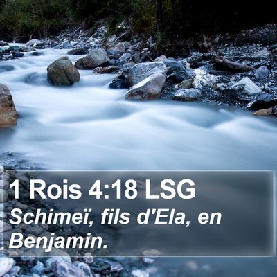 1 Rois 4:18 LSG Bible Verse Image