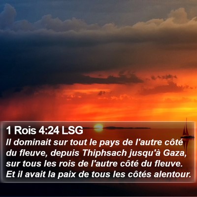 1 Rois 4:24 LSG Bible Verse Image