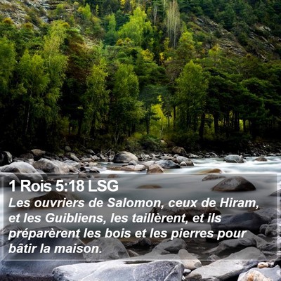 1 Rois 5:18 LSG Bible Verse Image